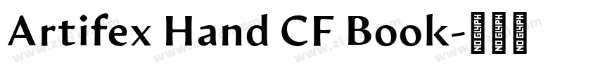 Artifex Hand CF Book字体转换